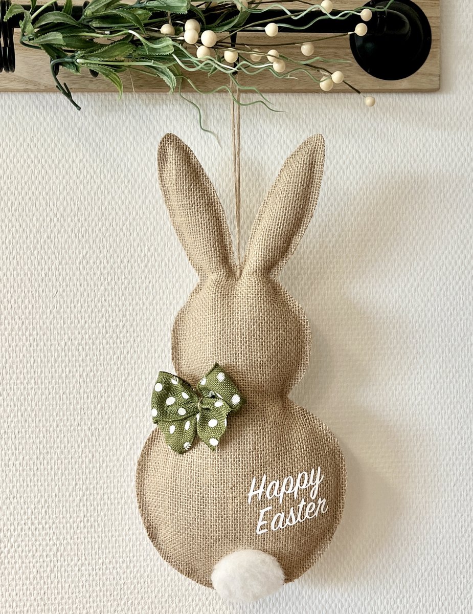 Paashaas van jute | Pasen | Paasdecoratie |Paasdagen | Happy Easter